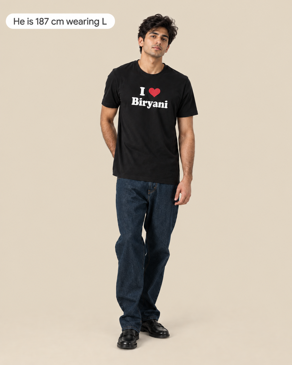 I Love Biryani Black Unisex Tee