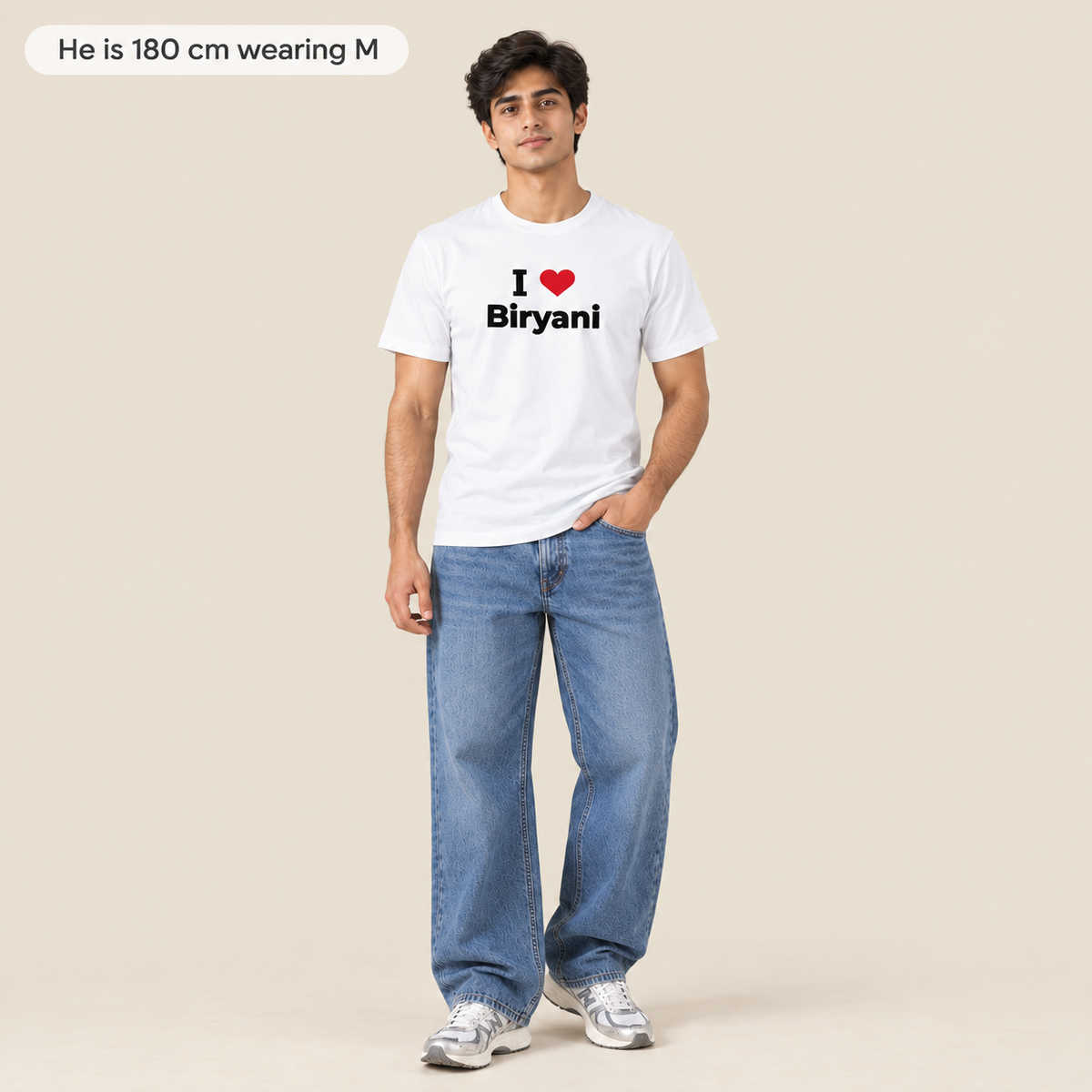 I Love Biryani White Unisex Tee