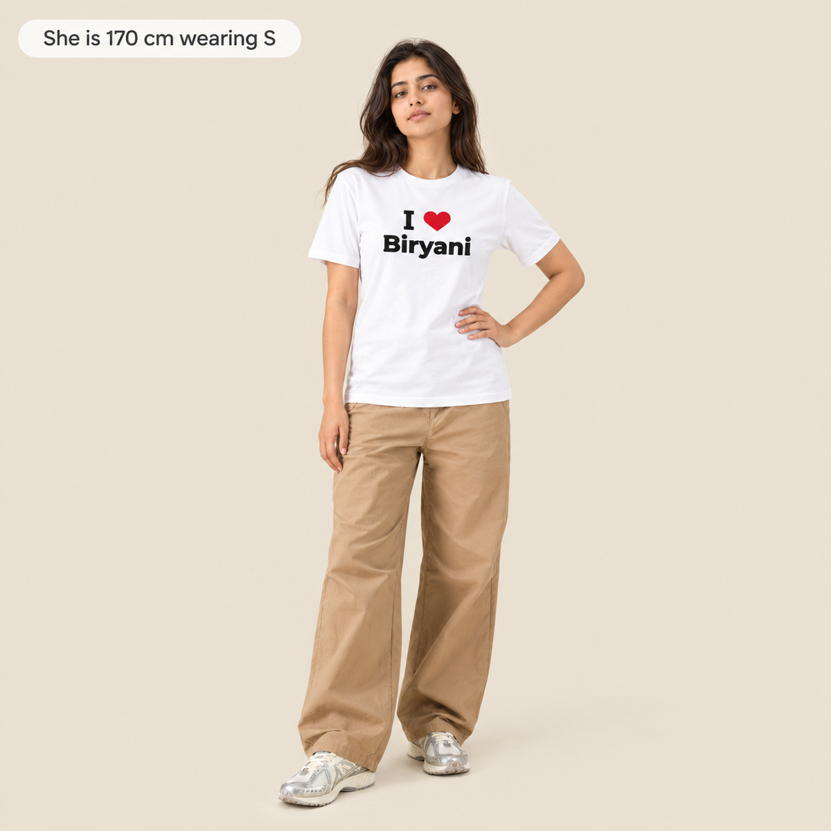 I Love Biryani White Unisex Tee