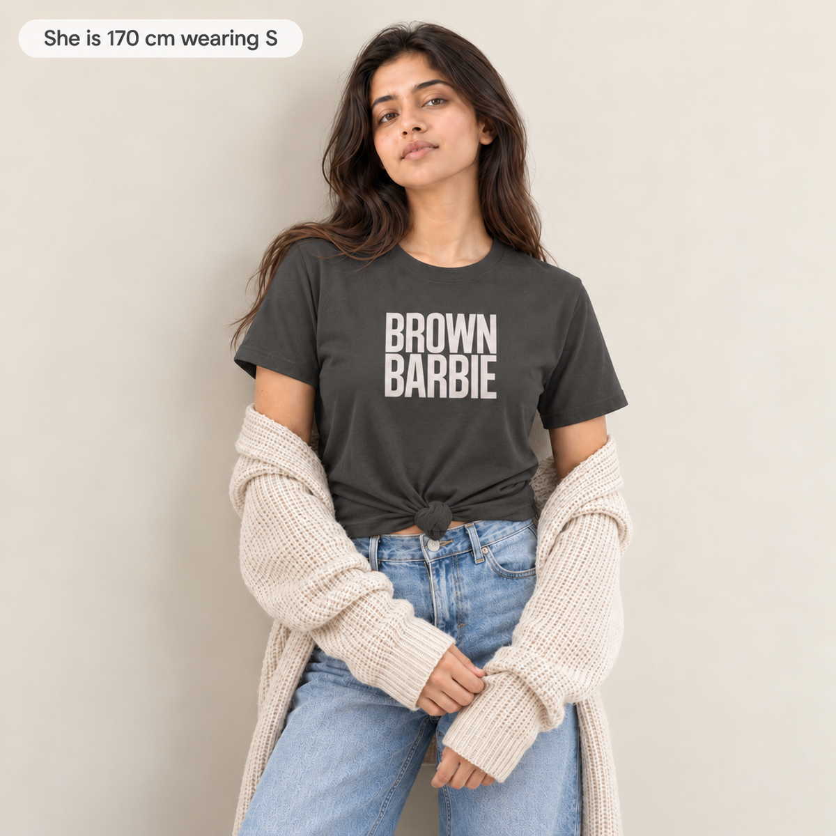Brown Barbie Tee